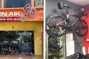 Kedai basikal di Kampung Baru Subang, Malaysia