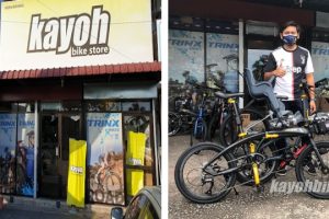 Kedai basikal di Kampung Kuala Besut, Malaysia