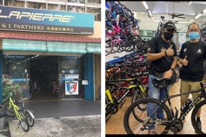 Kedai basikal di Ladang Seri Kundang, Malaysia